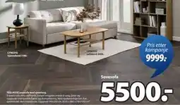 JYSK TEGLHUSE sovesofa med sjeselong, NOK 5500 tilbud