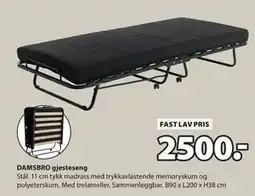 JYSK DAMSBRO gjesteseng, NOK 2500 tilbud