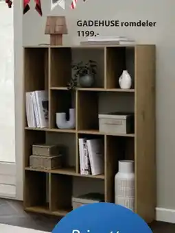 JYSK GADEHUSE romdeler, NOK 1199 tilbud