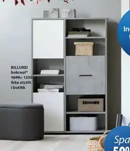 JYSK BILLUND bokreol, NOK 1250 tilbud