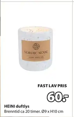 JYSK HEINI duftlys, NOK 60 tilbud