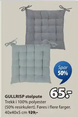 JYSK GULLRISP stolpute, NOK 65 tilbud