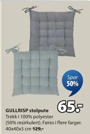 JYSK GULLRISP stolpute, NOK 65 tilbud
