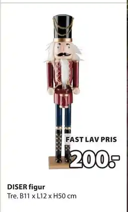 JYSK DISER figur, NOK 200 tilbud