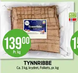 Kiwi TYNNRIBBE, NOK 139 tilbud