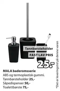 JYSK MALA baderomsserie tilbud