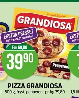 Kiwi PIZZA GRANDIOSA, NOK 39.9 tilbud