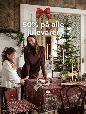 Kid Interiør 50% på alle julevarer tilbud