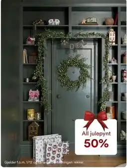 Kid Interiør All julepynt 50% tilbud