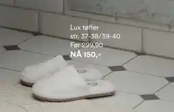 Kid Interiør Lux tøfler, NOK 150 tilbud