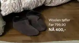 Kid Interiør Woolen tøfler, NOK 400 tilbud