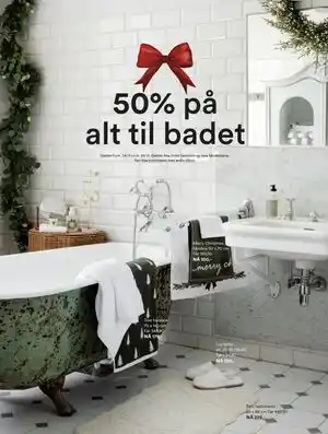 Kid Interiør 50% på alt til badet tilbud