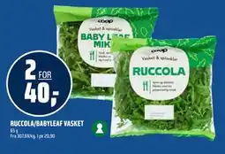 Coop Obs RUCCOLA/BABYLEAF VASKET, NOK 40 tilbud