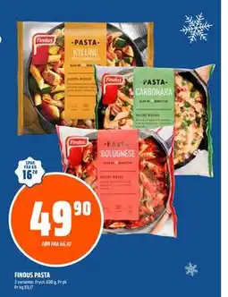 Coop Obs FINDUS PASTA, NOK 49.9 tilbud