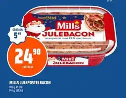 Coop Obs MILLS JULEPOSTEI BACON, NOK 24.9 tilbud