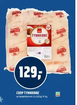 Coop Obs COOP TYNNRIBBE, NOK 129 tilbud