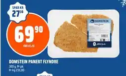 Coop Obs DOMSTEIN PANERT FLYNDRE, NOK 69.9 tilbud