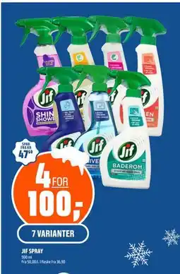 Coop Obs JIF SPRAY, NOK 100 tilbud