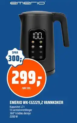 Coop Obs EMERIO WK-132229,2 VANNKOKER, NOK 299 tilbud