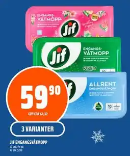 Coop Obs JIF ENGANGSVÅTMOPP, NOK 59.9 tilbud