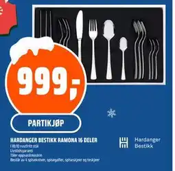 Coop Obs HARDANGER BESTIKK RAMONA 16 DELER, NOK 999 tilbud