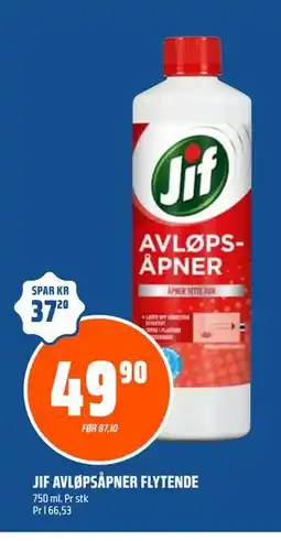 Coop Obs JIF AVLØPSÅPNER FLYTENDE, NOK 49.9 tilbud