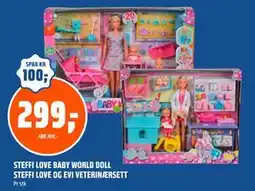 Coop Obs STEFFI LOVE BABY WORLD DOLL STEFFI LOVE OG EVI VETERINÆRSETT, NOK 299 tilbud