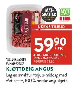 Jacobs KJØTTDEIG ANGUS, NOK 59.9 tilbud