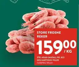Jacobs STORE FROSNE REKER, NOK 159 tilbud