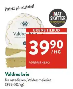 Jacobs Valdres brie, NOK 39.9 tilbud