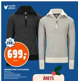 Coop Obs NORTHPEAK FINSE 1/2 ZIP ULLGENSER, NOK 699 tilbud
