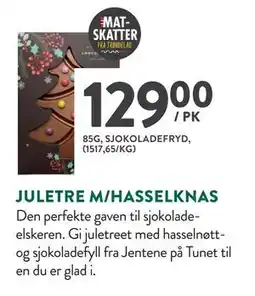 Jacobs JULETRE M/HASSELKNAS, NOK 129 tilbud