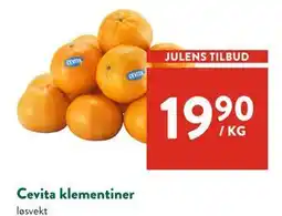 Jacobs Cevita klementiner, NOK 19.9 tilbud