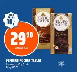 Coop Obs FERRERO ROCHER TABLET, NOK 29.9 tilbud