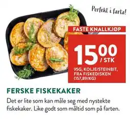 Jacobs FERSKE FISKEKAKER, NOK 15 tilbud