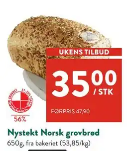 Jacobs Nystekt Norsk grovbrød, NOK 35 tilbud