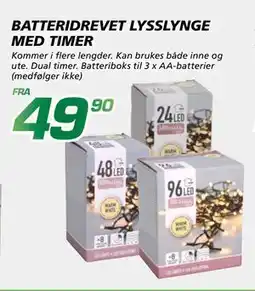 Coop Byggmix BATTERIDREVET LYSSLYNGE MED TIMER tilbud