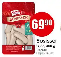 Spar Sosisser, NOK 69.9 tilbud