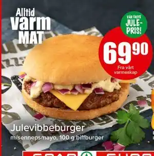 Spar Julevibbeburger, NOK 69.9 tilbud
