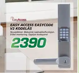Coop Byggmix EASY ACCESS EASYCODE V2 KODE LÅS, NOK 2390 tilbud