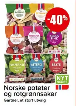 Spar Norske poteter og rotgrønnsaker tilbud
