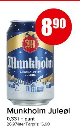 Spar Munkholm Juleøl, NOK 8.9 tilbud