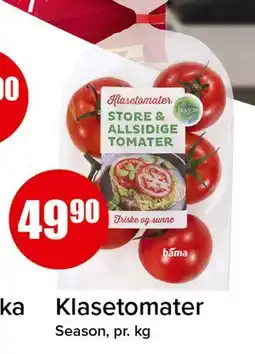 Spar Klasetomater, NOK 49.9 tilbud
