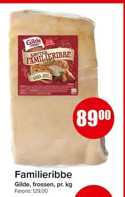 Spar Familieribbe, NOK 89 tilbud