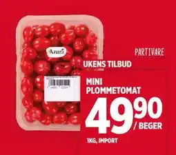 Meny MINI PLOMMETOMAT, NOK 49.9 tilbud