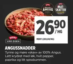 Meny ANGUSSNADDER, NOK 26.9 tilbud