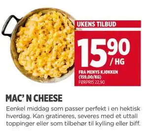 MAC’ N CHEESE, NOK 15.9