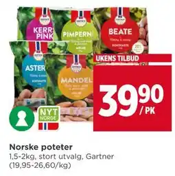 Meny Norske poteter, NOK 39.9 tilbud