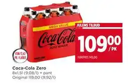 Meny Coca-Cola Zero, NOK 109 tilbud