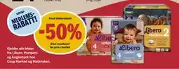 Matkroken alle bleier fra Libero, Pampers og Änglamark hos Coop Marked og Matkroken tilbud